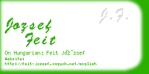 jozsef feit business card